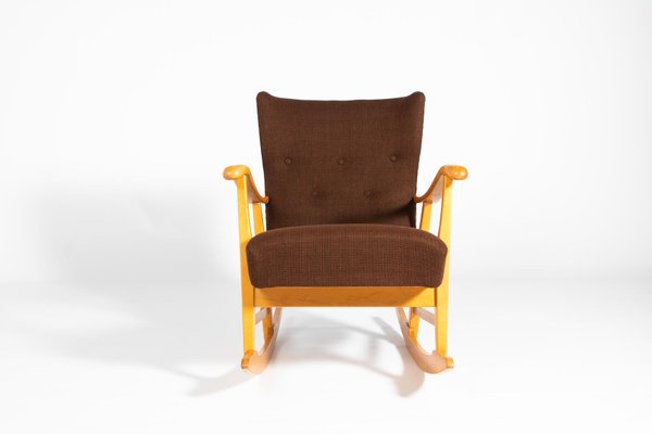 Sculptural Rocking Chair by Elias Svedberg for Nordiska Kompaniet, 1950s-KMC-873959