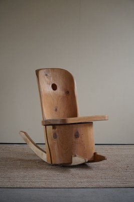 Sculptural Rocking Chair in Solid Pine by Matti Martikka, 1960s-MXF-1095705