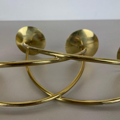 Sculptural Solid Brass Candleholder by Harald Buchrucker, Germany, 1950s-QZ-1135749