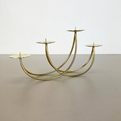 Sculptural Solid Brass Candleholder by Harald Buchrucker, Germany, 1950s-QZ-1135749