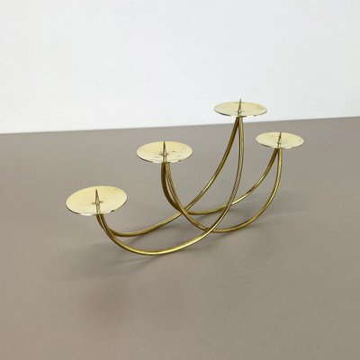 Sculptural Solid Brass Candleholder by Harald Buchrucker, Germany, 1950s-QZ-1135749