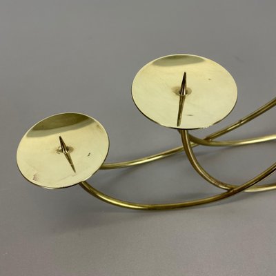 Sculptural Solid Brass Candleholder by Harald Buchrucker, Germany, 1950s-QZ-1135749