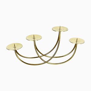 Sculptural Solid Brass Candleholder by Harald Buchrucker, Germany, 1950s-QZ-1135749