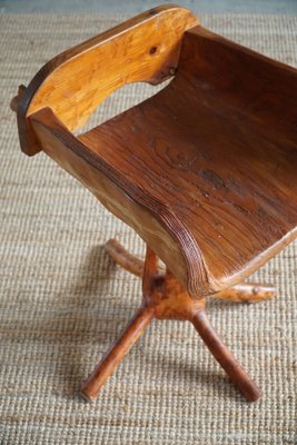 Sculptural Stump Chair in Solid Pine by Matti Martikka, 1960s-MXF-1095718