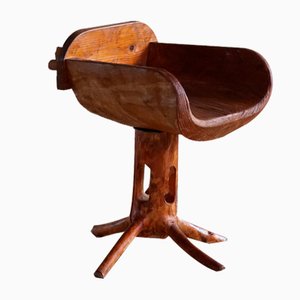 Sculptural Stump Chair in Solid Pine by Matti Martikka, 1960s-MXF-1095718