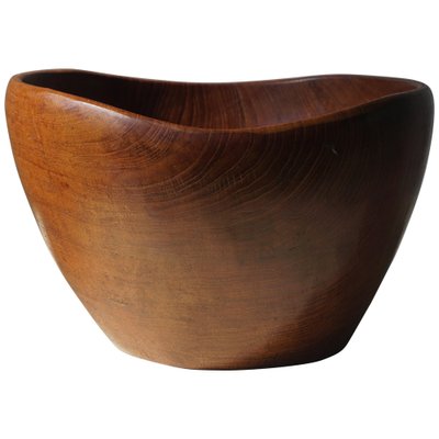 Sculptural Teak Bowl, Denmark, 1960s-MXF-1393158