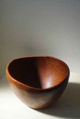 Sculptural Teak Bowl, Denmark, 1960s-MXF-1393158