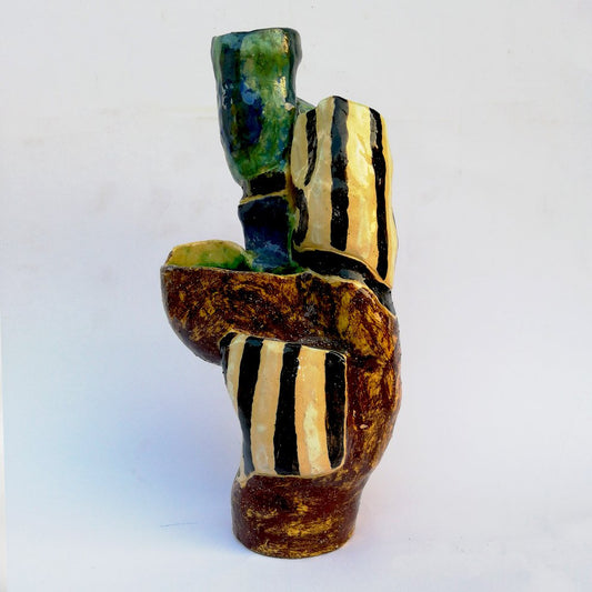 Sculptural Vase from Ceramica Fiorentina, 1950s