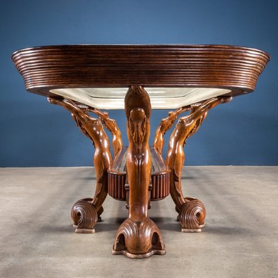 Sculptural Wood Table by Borsani Varedo-VMM-1178686