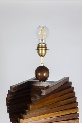 Sculptural Wooden Lamp Base. 1980s-CEJ-1735639