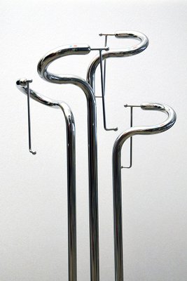 Sculpture Coat Hanger in Chromed Steel, 1970s-HS-1299627