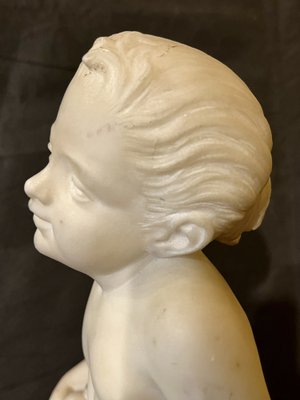 Sculpture Depicting Children, 1800s, Marble-WRQ-1742190