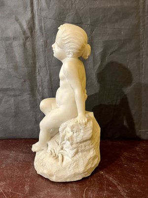 Sculpture Depicting Children, 1800s, Marble-WRQ-1742190