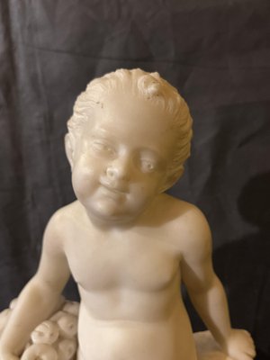 Sculpture Depicting Children, 1800s, Marble-WRQ-1742190