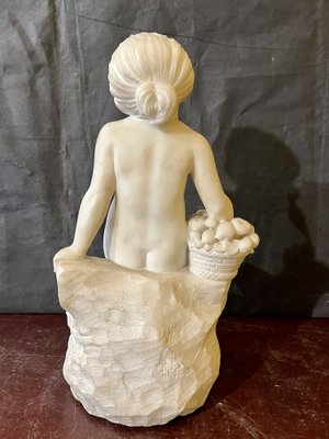 Sculpture Depicting Children, 1800s, Marble-WRQ-1742190