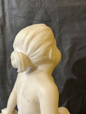 Sculpture Depicting Children, 1800s, Marble-WRQ-1742190