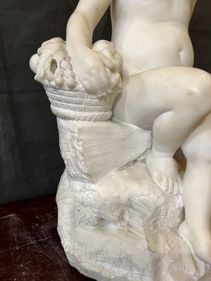 Sculpture Depicting Children, 1800s, Marble-WRQ-1742190