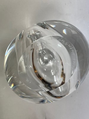 Sculpture in Glass with Base in Wood by Göran Wärff, 1980s, Set of 2-SGX-1722570