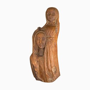 Sculpture in Wood, France, 1970s-UR-974062