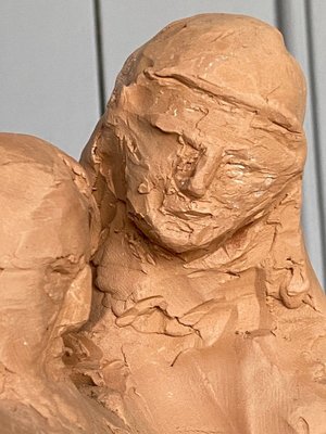 Sculpture of a Couple, 1960s, Terracotta-QKG-1368325