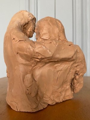 Sculpture of a Couple, 1960s, Terracotta-QKG-1368325