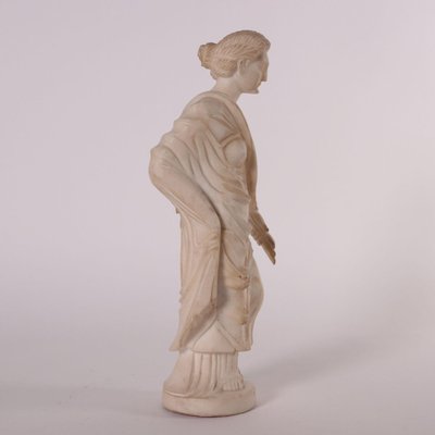 Sculpture of a Roman Matron in White Marble, Italy, 19th Century-VMM-849140