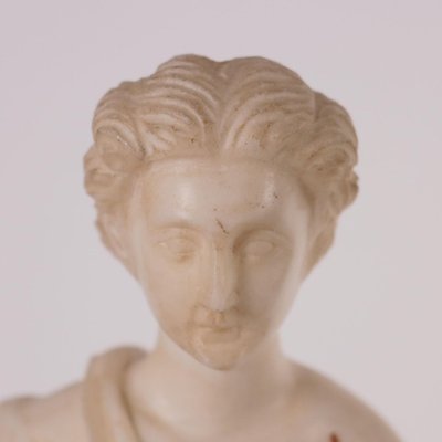 Sculpture of a Roman Matron in White Marble, Italy, 19th Century-VMM-849140