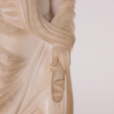 Sculpture of a Roman Matron in White Marble, Italy, 19th Century-VMM-849140