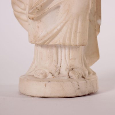 Sculpture of a Roman Matron in White Marble, Italy, 19th Century-VMM-849140