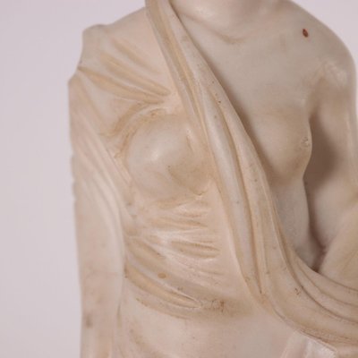 Sculpture of a Roman Matron in White Marble, Italy, 19th Century-VMM-849140