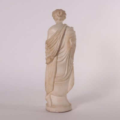 Sculpture of a Roman Matron in White Marble, Italy, 19th Century-VMM-849140