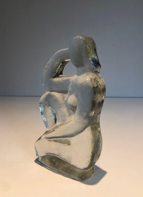 Sculpture of a Woman, 1970s, Glass-BA-1694745