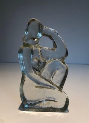 Sculpture of a Woman, 1970s, Glass-BA-1694745