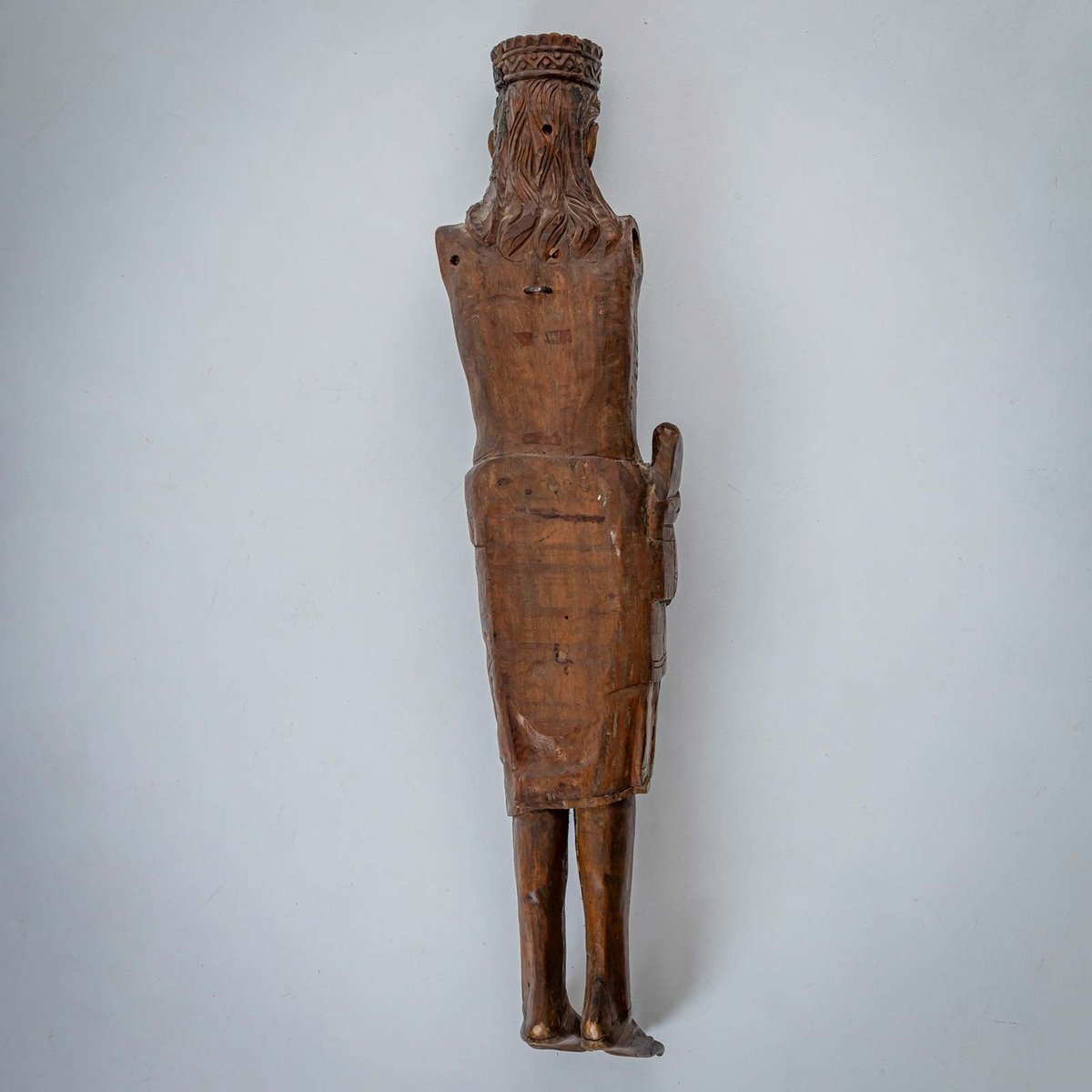 Sculpture of Christ in the Romanesque Style, 19th-20th Century, Wood