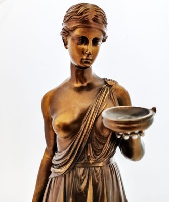 Sculpture of Hebe in Bronze, 1970s-LLP-1383554