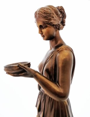 Sculpture of Hebe in Bronze, 1970s-LLP-1383554