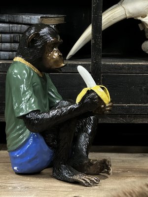 Sculpture of Monkey, 1990s, Bronze-ZMG-1793891