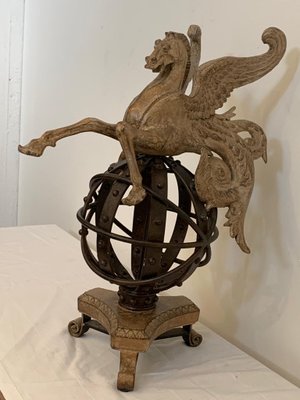 Sculpture of Pegasus on Astrolabe by Lam Lee Group Dallas-IJR-1393913