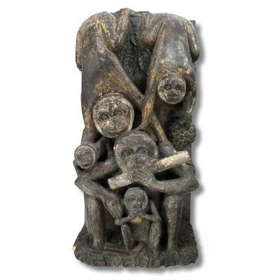 Sculpture of Stone Monkeys-NQ-624927