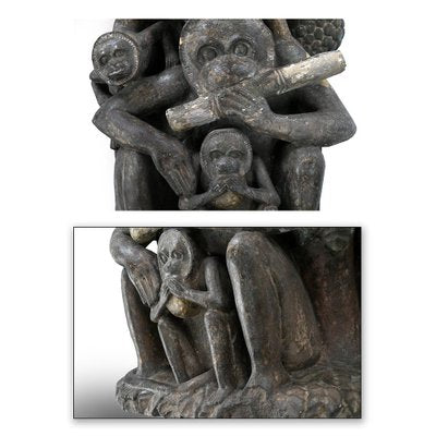 Sculpture of Stone Monkeys-NQ-624927