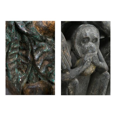 Sculpture of Stone Monkeys-NQ-624927