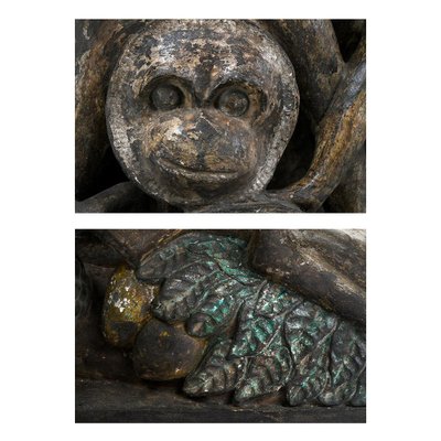 Sculpture of Stone Monkeys-NQ-624927