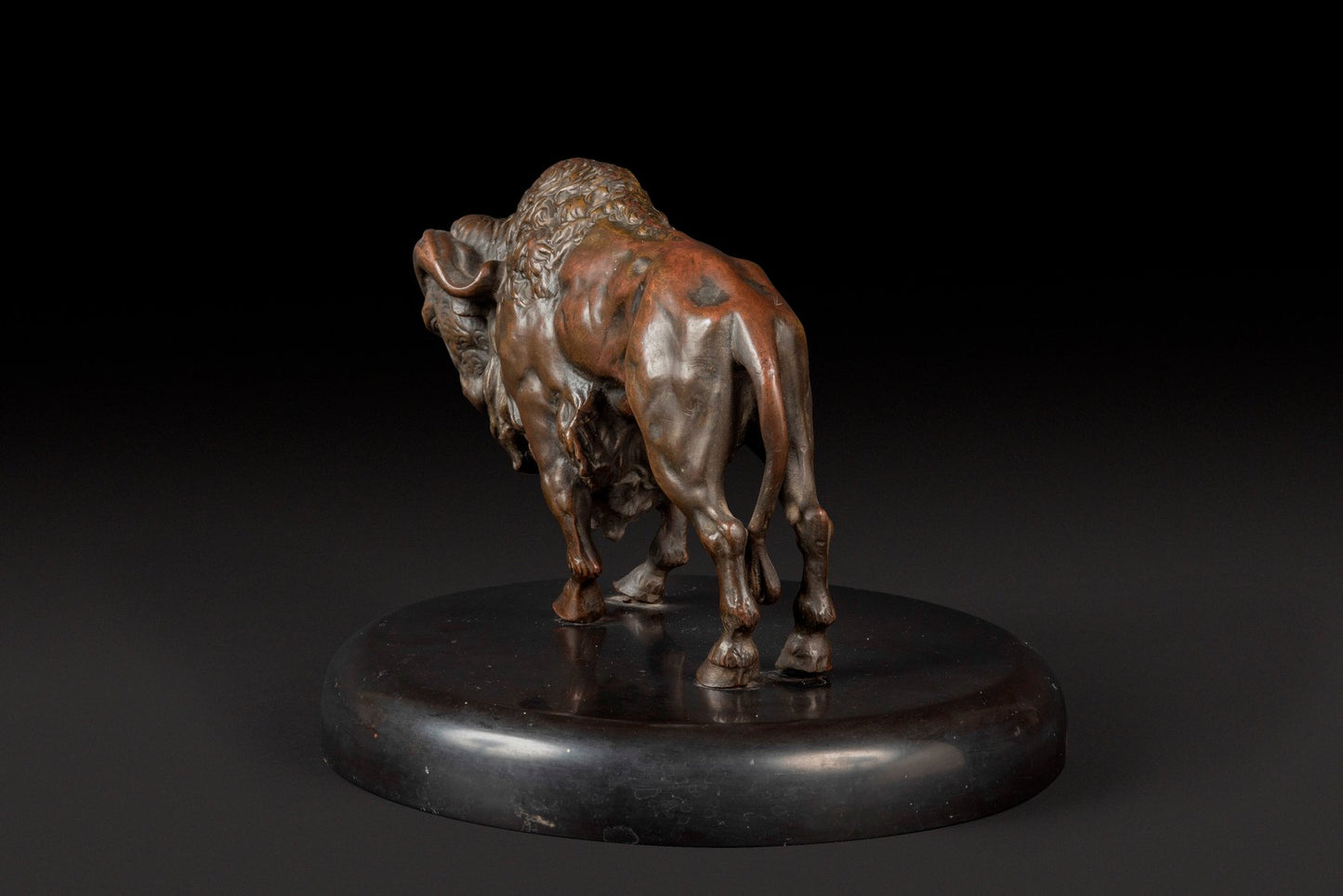 Sculpture of the Marching Bison, 1800s, Bronze