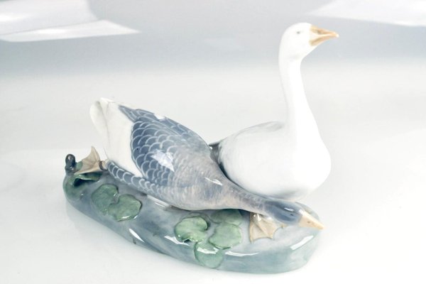 Sculpture of Two Geese from Royal Copenhagen-HYQ-1226379