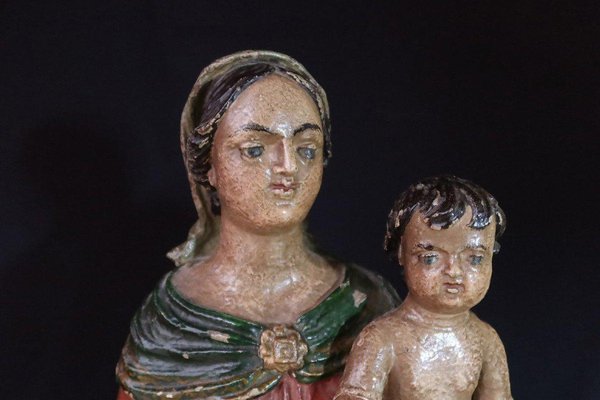 Sculpture of Virgin and Child, 1700s, Oak-WSV-1378400