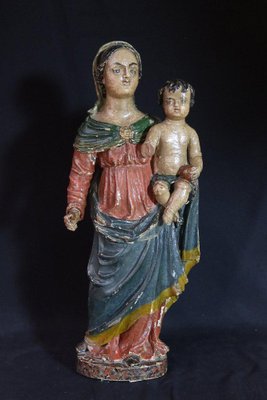 Sculpture of Virgin and Child, 1700s, Oak-WSV-1378400