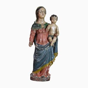 Sculpture of Virgin and Child, 1700s, Oak-WSV-1378400