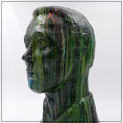 Sculpture with Poured Colors-NYF-2018805