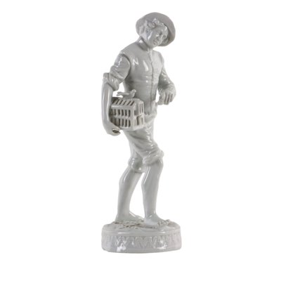 Sculpture Young Boy with Case in White Porcelain, 1800s-VMM-1724821