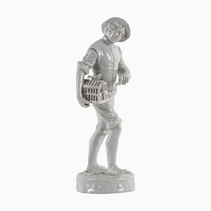 Sculpture Young Boy with Case in White Porcelain, 1800s-VMM-1724821